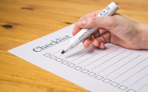Make a moving checklist